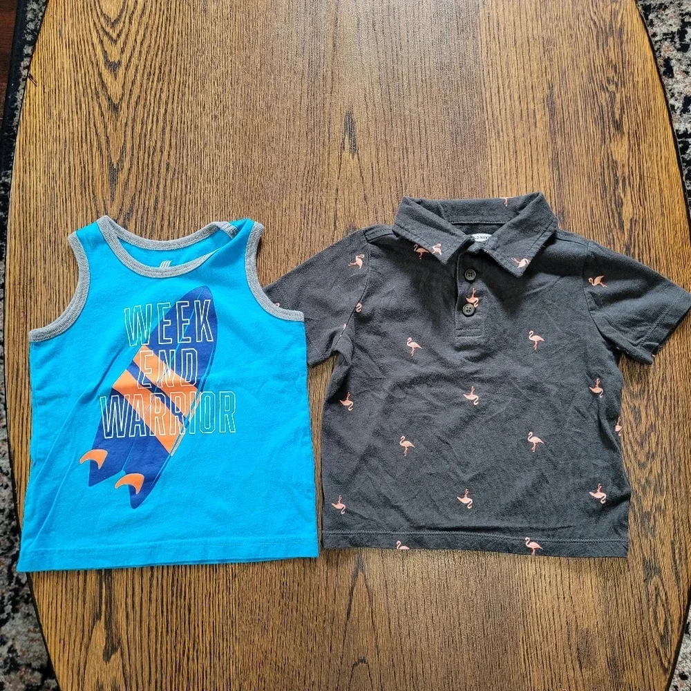 Bundle/Lot of 2 Boy's Tops Size Boy's 18-24 Months